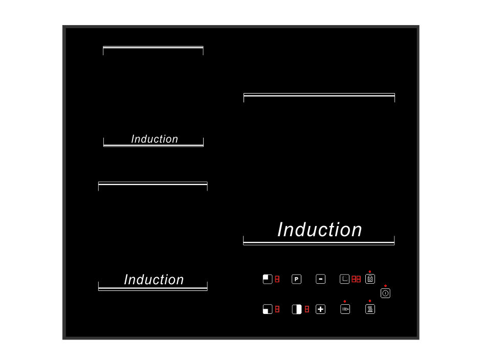 3 burner induction