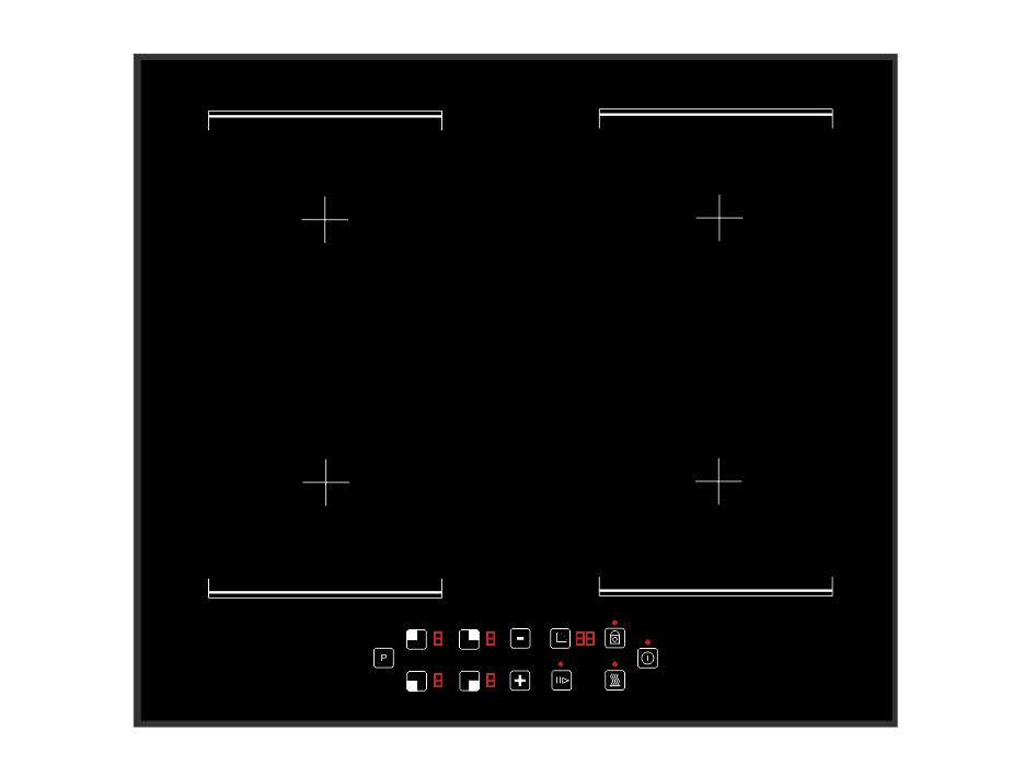 4 burner induction 