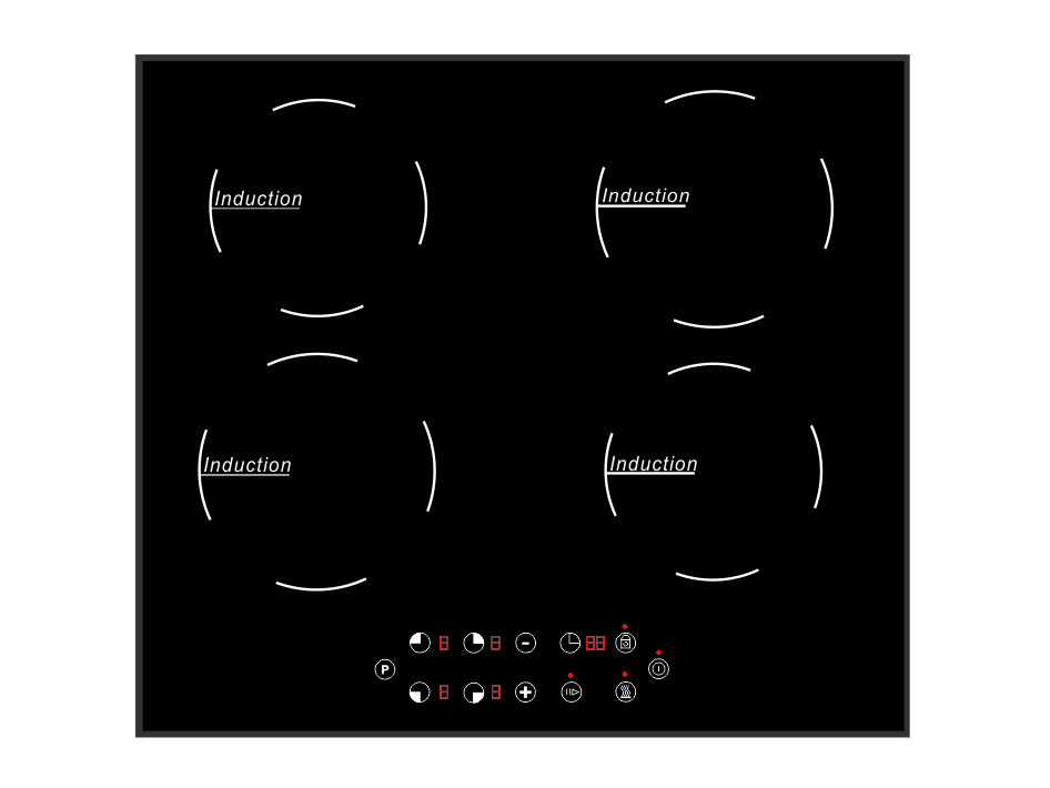 Four zone induction